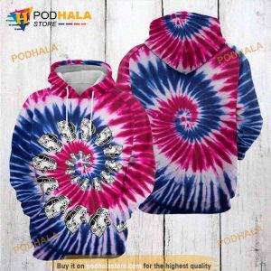 Caravan Tie Dye 3D Hoodie Sweatshirt