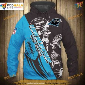 Carolina Panthers Hoodie 3D Cartoon Player