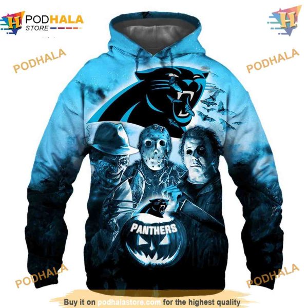 Carolina Panthers Hoodie 3D Halloween