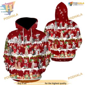 Cat Breeds Gala 3D Christmas Hoodie