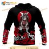 Cat Samurai All Over Printed 3D Hoodie Sweatshirt