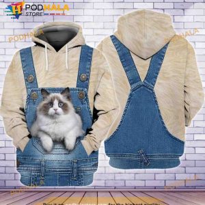 Cats White 3D Hoodie Sweatshirt For Cat Lovers