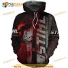 Chainsaw STIHL Brand Halloween 3D AOP Unisex Hoodie