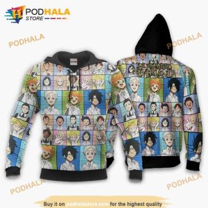 Characters Anime Manga The Promised Neverland 3D Hoodie Sweatshirt