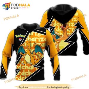 Charizard Pokemon Anime Manga 3D Hoodie Sweatshirt