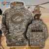 Chicago Bears Camouflage Veteran 3D Hoodie Sweatshirt