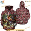 Chicken And Rose 3D Pattern 3D Funny Christmas Hoodie