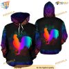 Chicken Farm Gradient Colorful Style Unisex Print All 3D Christmas Hoodie