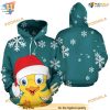 Chicken Pattern On Green 3D Funny Christmas Hoodie