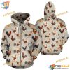 Chicken Watercolor Pattern Vintage Funny Christmas Hoodie
