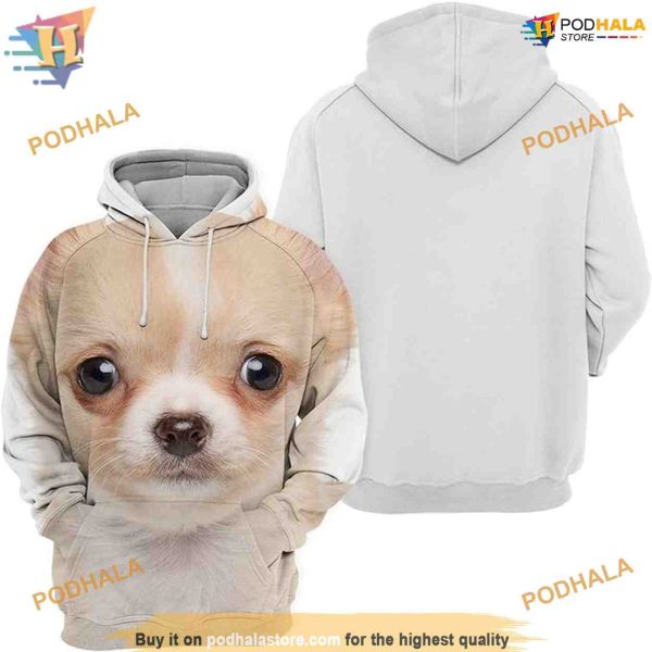 Chihuahua Dog Full Printing 3D Hoodie Sweatshirt