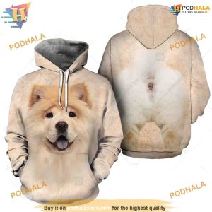 Chow Chow Dog Full Head And Body Animal Costume All Over Printed 3D Hoodie