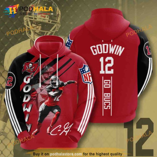 Chris Godwin Tampa Bay Buccaneers NFL 3D Hoodie Sweatshirt