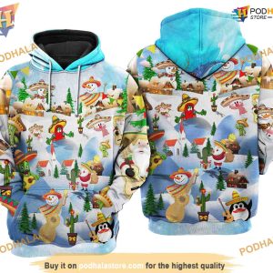 Chrismas Mexican Say Merry Chrismas 3D Funny Christmas Hoodie