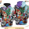 Christmas And Skull Scary 3D Funny Christmas Hoodie