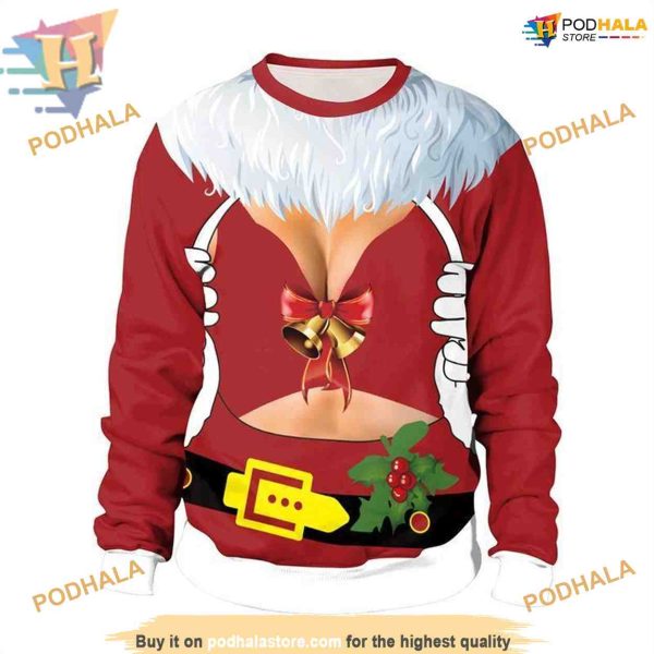 Christmas Bell 3D Red Hoodie