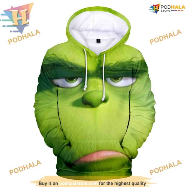 Christmas Grinch Mischief 3D Hoodie