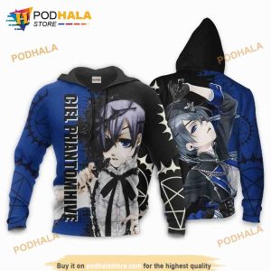 Ciel Phantomhive Anime Manga Black Butler 3D Hoodie Sweatshirt