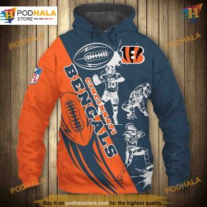 Cincinnati Bengals Cartoon Player Hoodie