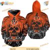 Cincinnati Bengals Pumpkin Skull Hoodie 3D