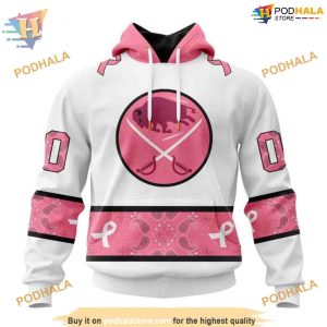 Classic Style Paisley NHL October Pink Breast Cancer Buffalo Sabres 3D Hoodie