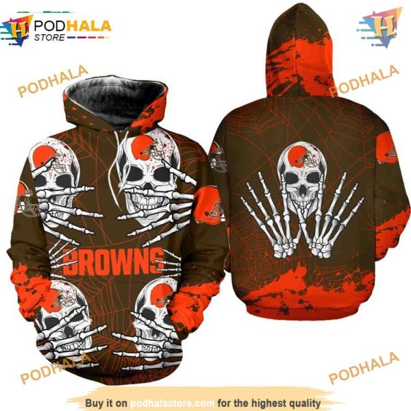 Cleveland Browns Hoodie skull