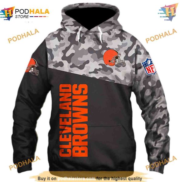 Cleveland Browns Military Hoodies 3D