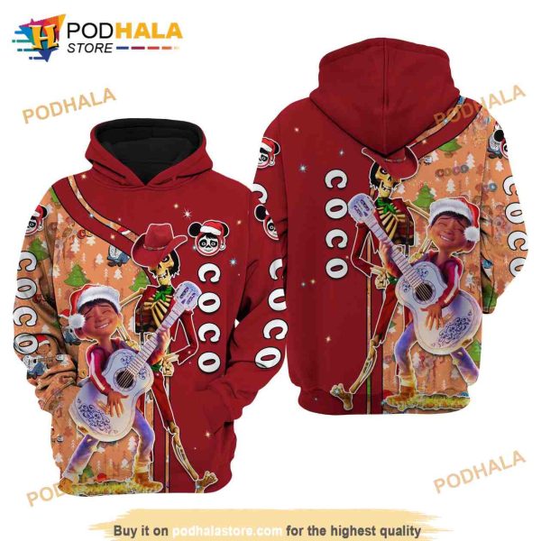 Coco Christmas Disney AOP Unisex 3D Hoodie