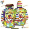 Colorful Pit Bull Stripes Pattern Unisex Print All 3D Christmas Hoodie