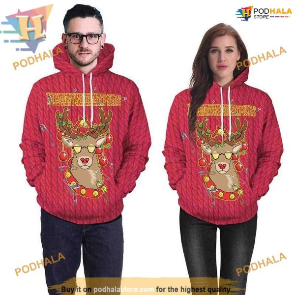 Cool Deer Xmas 3D Hoodie