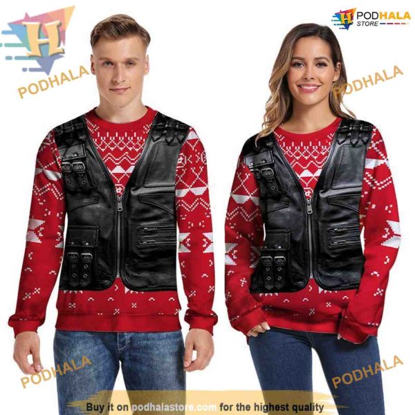 Cool Red Xmas Sweatshirt 3D Hoodie