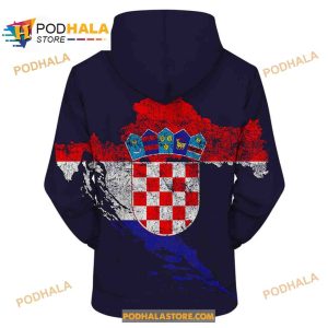 Croatia Flag 3D Hoodie Sweatshirt Shirt