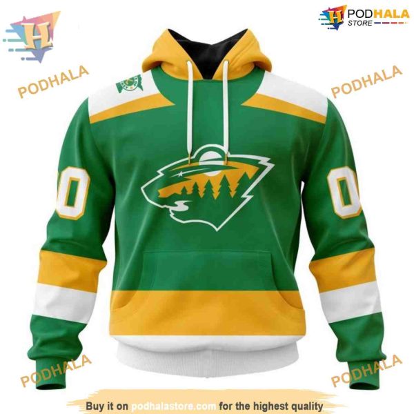 Custom 2023-24 Alternate Kits NHL Minnesota Wild Hoodie 3D