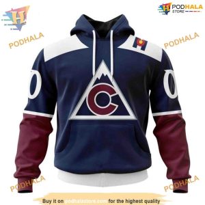 Custom 2023 Alternate Kits NHL Colorado Avalanche Hoodie 3D Sweatshirt