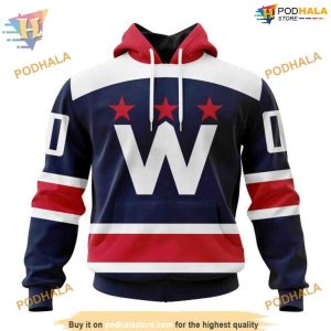 Custom 2023 Alternate Kits NHL Washington Capitals Hoodie 3D