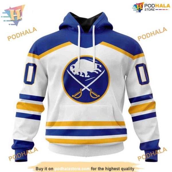 Custom 2023 Away Kits NHL Buffalo Sabres 3D Hoodie Exclusive Merchandise