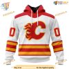 Custom 2023 Away Kits NHL Calgary Flames Hoodie 3D Sweatshirt