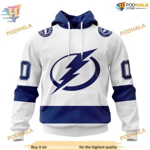 Custom 2023 Away Kits NHL Tampa Bay Lightning Hoodie 3D