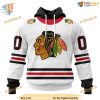 Custom 2023 Away NHL Chicago Blackhawks Hoodie 3D