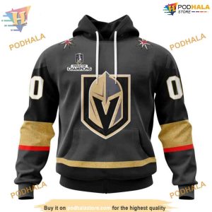 Custom 2023 Away NHL Vegas Golden Knights Hoodie 3D Shirt