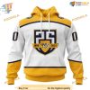 Custom 2023 Away With 25th Anniversary Logo NHL Nashville Predators Hoodie 3D