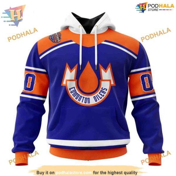 Custom 2023 Heritage Classic Concept NHL Edmonton Oilers Hoodie 3D