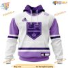 Custom 2023 Hockey Fight Cancer NHL Los Angeles Kings Hoodie 3D