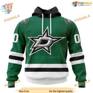 Custom 2023 Home Kits NHL Dallas Stars Hoodie 3D Shirt