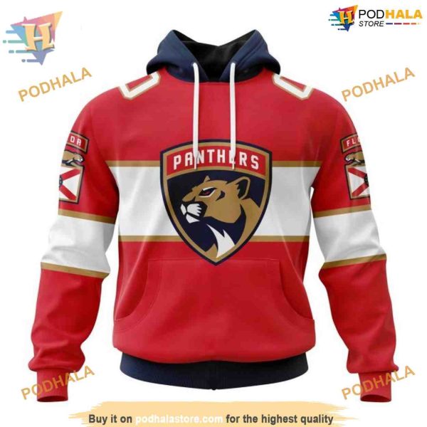 Custom 2023 Home Kits NHL Florida Panthers Hoodie 3D Sweatshirt