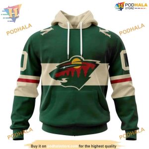 Custom 2023 Home Kits NHL Minnesota Wild Hoodie 3D