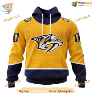 Custom 2023 Home Kits NHL Nashville Predators Hoodie 3D