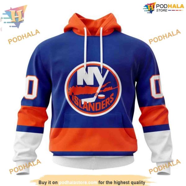 Custom 2023 Home Kits NHL New York Islanders Hoodie 3D