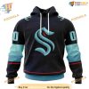 Custom 2023 Home Kits NHL Seattle Kraken Hoodie 3D