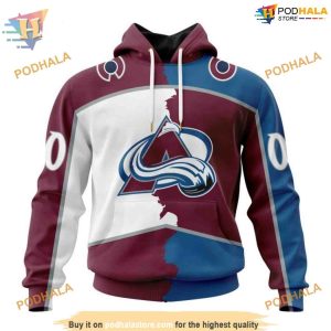 Custom 2023 Home Mix Away NHL Colorado Avalanche Hoodie 3D Sweatshirt